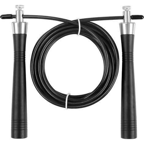 Corde À Sauter - Câble En Acier Revêtu Pvc - Roulements À Billes 360 Degrés - Pour Fitness Et Boxe - 1 Pièce (1/5)
