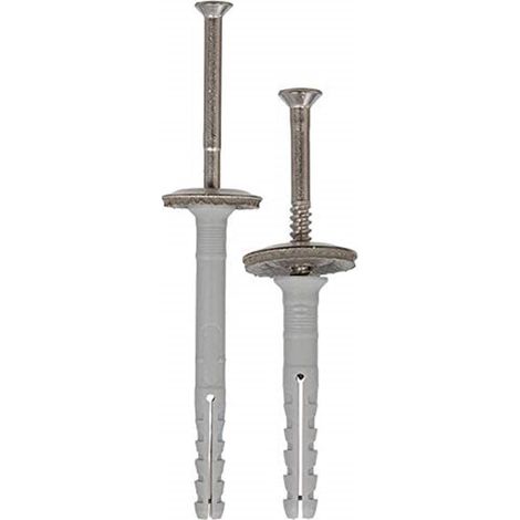 Cheville à frapper N 6x60/30 S D avec clou à tête fraisée en acier inoxydable A2 et rondelle/Boite de 50