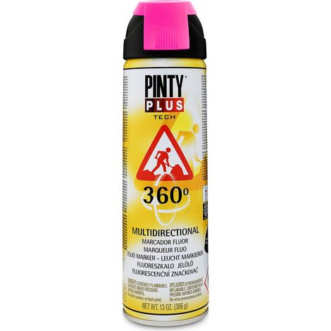Vernice Spray PintyPlus Tech Marker 360° Fucsia 650cc T184 (1/2)