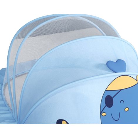 Moustiquaire pour bébé, moustiquaire intégrale pour berceau yourte, moustiquaire universelle pliable sans fond, occultation maximale, taille moyenne Blue Whale (1/5)