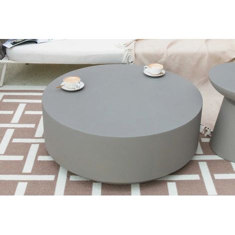 ROME Table basse en béton exclusif moderne 101.6 x 101.6 x 36 cm (1/3)