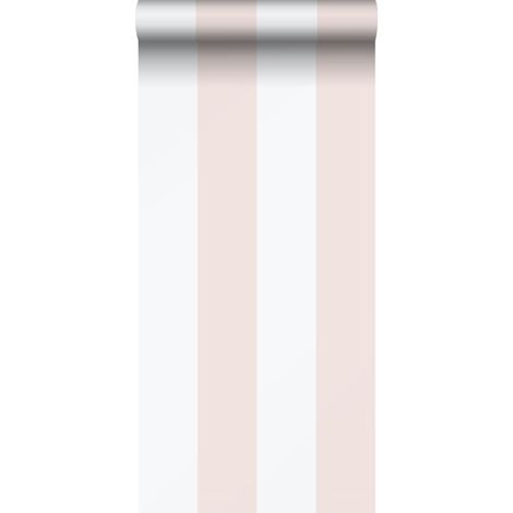 papier peint à rayures rose clair et blanc - Sanders & Sanders (1/5)