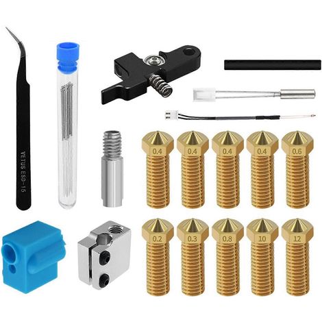 Düsenextruder-Kit mit Silikongehäuse, Thermistor-Heizrohrhals für Genius/X1 3D-Drucker (1/5)