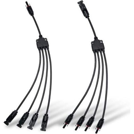 Connecteurs de branche en Y pour panneau solaire - Connecteurs parallèles 1 à 4 - Kit d'outils (M/FFFF, F/MMMM) (1/5)