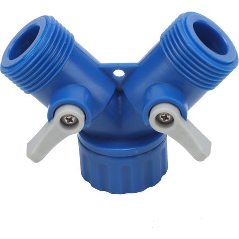 ABS-Wasserspender für den Garten, 2-Wege-Y-förmig, G3/4"-Anschluss (1 Stück)