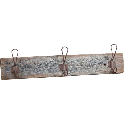 Perchero de la pared de madera maciza L57,5XPR7XH14 cm (1/5)