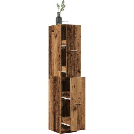 Apothekerschrank Altholz-Optik 30x41x174,5 cm Holzwerkstoff