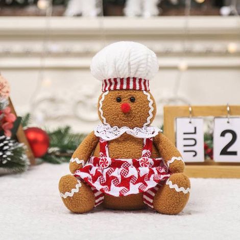 Item: Women's Style Color: See photo Material: Gingerbread pattern fabric Christmas decoration Christmas (1/5)
