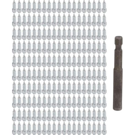 Pointes De Pneus Vis Pour Véhicules Spikes Antidérapants Pour Vélos Et Bottes Hiver Installation Facile Pour Neige Et Conditions Glissantes - 200pièces (1/5)