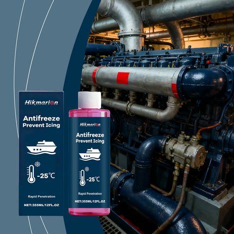 Antifreeze for cars, suitable for cleaning engines and drinking water pipes, low-temperature protection -- 355ml -- BIEMMEDUE