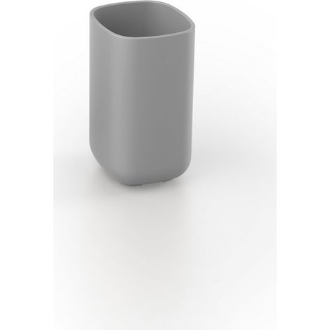 Porta spazzolini da appoggio grigio bicchiere mod. Pod