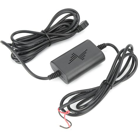 Câble convertisseur 12V/24V vers 5V 2,5A pour caméra de stationnement, fiche Mini USB coudée à droite, kit de câblage dur pour voiture (1/4)