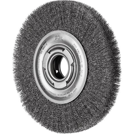 PFERD TOOLS Rundbürste breit ungezopft RBU Ø180x25xvariable Bohrung Edelstahl-Draht-Ø0,20 Schleifbock (1/5)