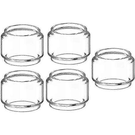 Lot de 5 ampoules de rechange en verre transparent pour réservoir Geekvape Zeus Sub Ohm / Zeus X RTA 4,5 ml