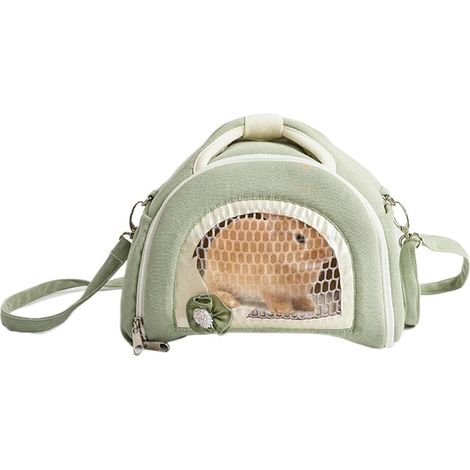 Borsa da trasporto per criceti - borsa da viaggio per piccoli animali - gabbia traspirante per criceti - borsa da trasporto per piccoli animali - borsa da trasporto per conigli (1/3)