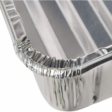 30 Plateaux en aluminium, jetables 22x16cm, résistance four et congélateur, pour cuisson et barbecue, usage cuisine (1/5)