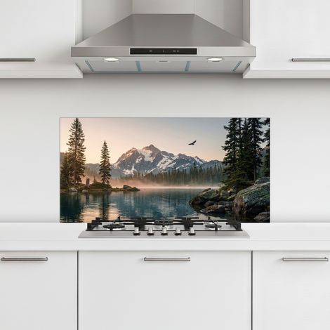 CRÉDENCE CUISINE Montagnes - Eau - Arbres 90x45 cm