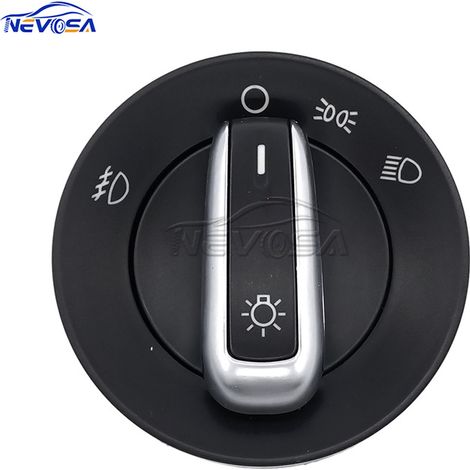 5C6941531A is suitable for Volkswagen headlight control switches and front fog light switches (generation 1, illuminated knob). (1/4)