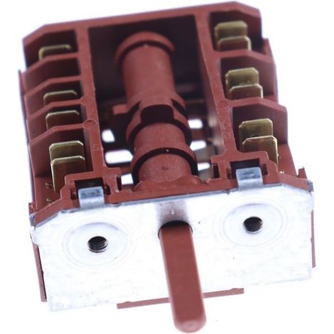 Commutateur (32012514) Four, cuisinière ATLANTIC, AYA, CANDY, CONTINENTAL EDISON, FAR, FRIONOR, FROSTAR, HARROW, HIGHOME, HIGHONE, IBERNA, JETGAZ, LINETECH, SELECLINE, SOGELUX, SURFLINE, TECHWOOD, TEL (1/2)