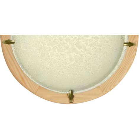 Plafonnier Candellux Ditrevi bois nat. verre 30cm E27 (1/2)