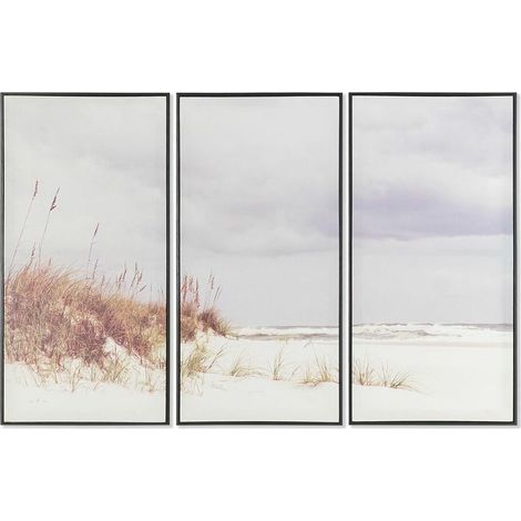 Toile DKD Home Decor Plage méditerranéen (120 x 2,8 x 80 cm) (3 pcs) (2 Unités) (1/3)