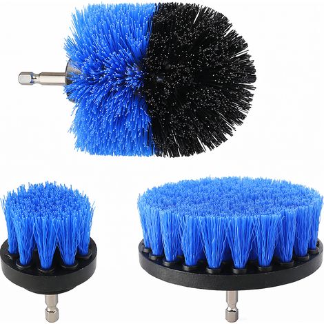 Jeu de 3 Brosses de Nettoyage en Nylon pour Perceuse / Visseuse (1/4)