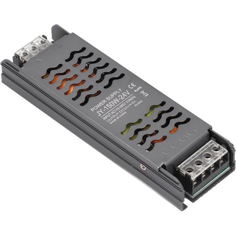 Alimentation à découpage pour LED avec transformateur à tension constante de 150 W, idéale pour les projets d'ingénierie. Entrée : 110-260 V CA sortie : 24 V CC. (1/5)