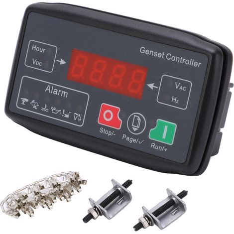 Contrleur de groupe électrogène Module de commande d'arrêt de démarrage automatique pour petite essence Diesel MGC100 (1/5)