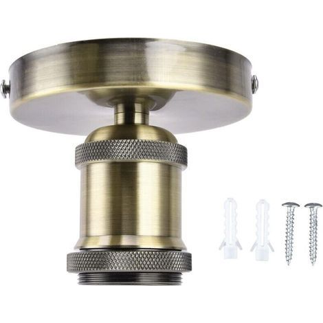 E26 E27 100-240V Ceiling Light Fixture - Vintage Style - Bronze - With Accessories - For Bedroom, Living Room - Lighting and Decoration (1/5)