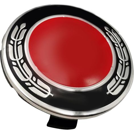 [Yue Xing Hui] (ZH) Logo de modification de cache-moyeu de roue Mercedes-Benz 75 mm rouge épi de blé (Vendu par lot de 4, rouge épi de blé) Disponible uniquement sur les plateformes d'Asie du Sud-Est. (1/2)