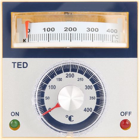 Thermostat à aiguille TED-2001, type K, 0-400 °C, 220 V CA (1/5)