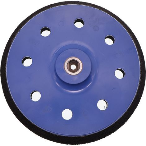 Plateau de ponçage 180mm, 8 trous, MOYEN, pour disque abrasif, Accessoire pour Ponceuse Excentrique (1/4)