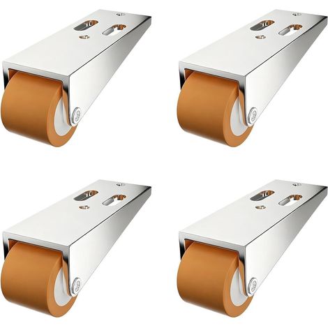 Roulettes multifonctionnelles portables anti-affaissement pour meubles (lot de 4) Roulettes pour portes coulissantes (chaise, bureau, table, portail, etc.) - Chambre, bureau, maison, appartement