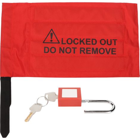 Cadenas de sécurité Ortviai pour lockout tagout avec housse PVC, 38mm