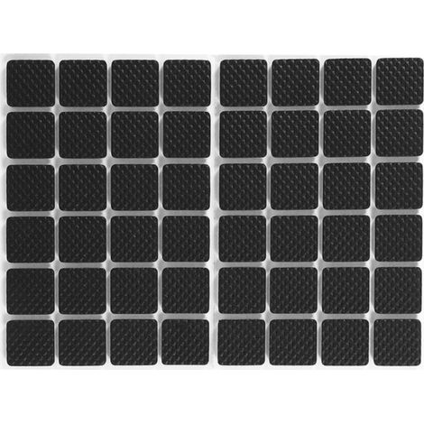 48 patins de protection antidérapants et auto-adhésifs noirs pour meubles, canapés, tables et chaises. (1/5)