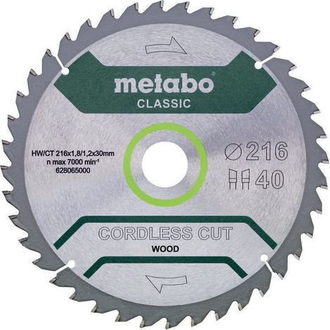 Metabo 628065000 Lama circolare 216 mm 1 pz.
