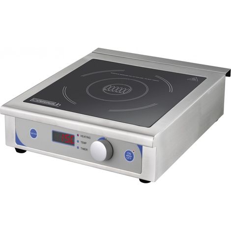 Placa de inducción Casselin cpai500b 3500W acero inoxidable 41,5 cm