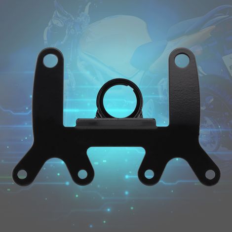 Support Moto Universel pour Compteur Tachymètre Compteur de Vitesse Totalisateur, Support de Montage en Métal pour Guidon, Kit de Fixation Robust (1/5)