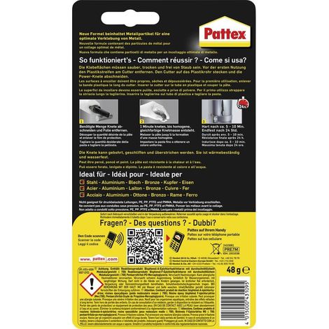 Stucco riparazione Pattex pre7m bicomponente impermeabile