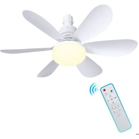 Ventilateur de Plafond - 40 W - 6 Pales - 3 Vitesses - Silencieux