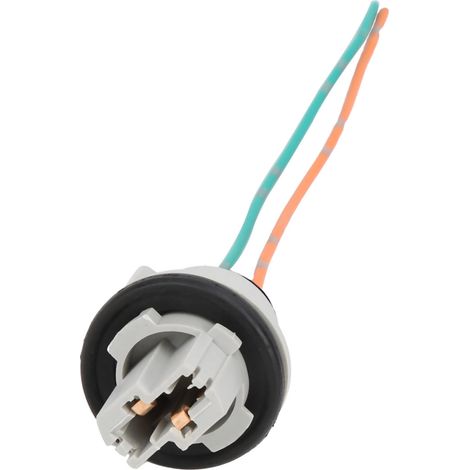 Douille d'ampoule 7440, feu stop, culot en cuivre, fil conducteur, ampoule à filament unique, branchement direct, pièce auto. (1/5)