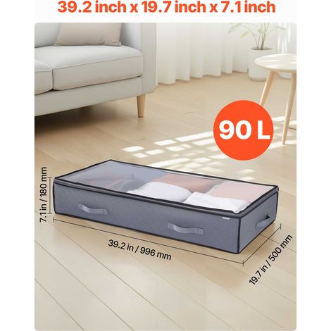 Sacs de Rangement sous Lit 4 Pièces 90 L Organisateur de (1/5)