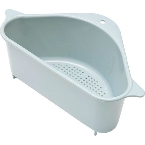 Évier étagère Savon éponge Égoutter Rack de Bain Snap-on Cuisine Rangement Cuisine Ventouse Cuisine Organisateur évier Accessoires de Lavage Bleu
