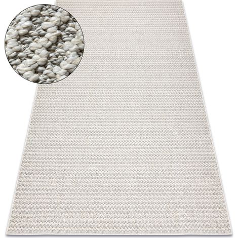 Carpet JERSEY 19236 grey - structural, loop BOHO beige 140x190 cm