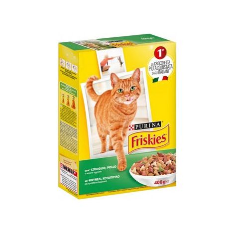 Friskies Gatto Crocchette Coniglio e Pollo 400 gr Purina