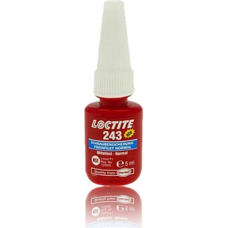 Blocpresse - Loctite - 243 - 5ml - Rouge - Prévient le desserrage - Désassemblage facile