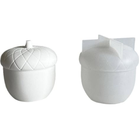 Moule À Bougie En Silicone - Forme Noisette - Résistant À La Chaleur Jusqu'à 230 °C - Pour Fabrication Maison De Bougies Et Savons - 1 Pièce (1/5)