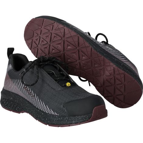 Mascot MASCOT Sicherheitshalbschuh FOOTWEAR CUSTOMIZED F1600-909 S1PS Gr. 40 stone grey/bordeaux