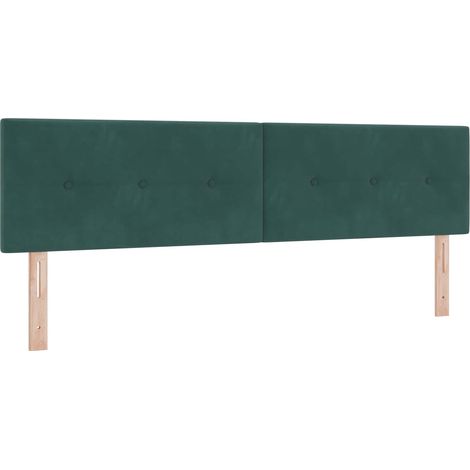 Maison Exclusive - Testiera LED con strisce LED Verde 180 cm Velluto