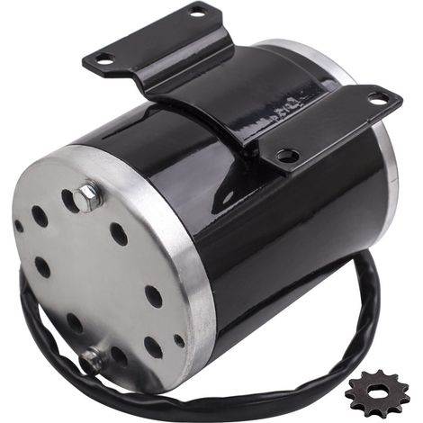 500W 24V DC Motor E-Scooter Elektroroller Elektro Motor Mit Halterung Elektromotor für ZY1020 Roller E-Bike Mini Bike 2500RPM maXpeedingrods500W 24V DC Elektrobürste ZY1020 Motor für DIY Elektroroller
